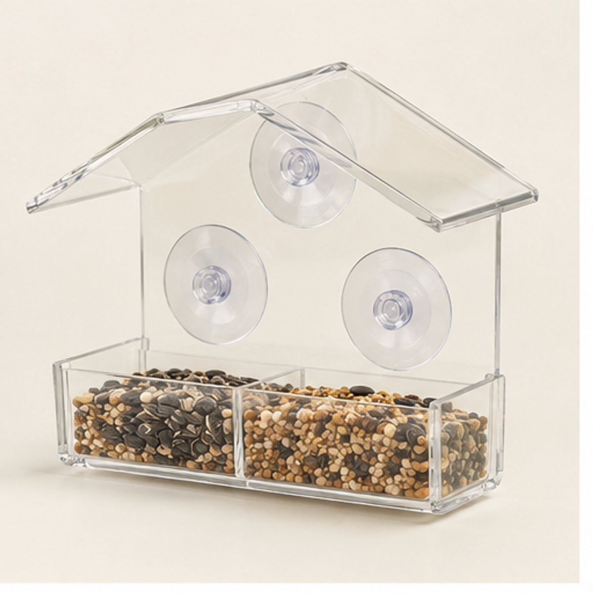 Clear Window Bird Feeder — hero