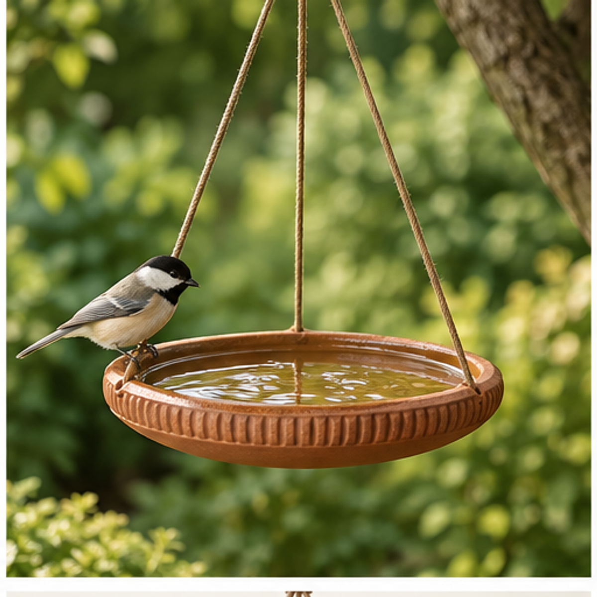 Hanging Bird Water Dish — lifestyle