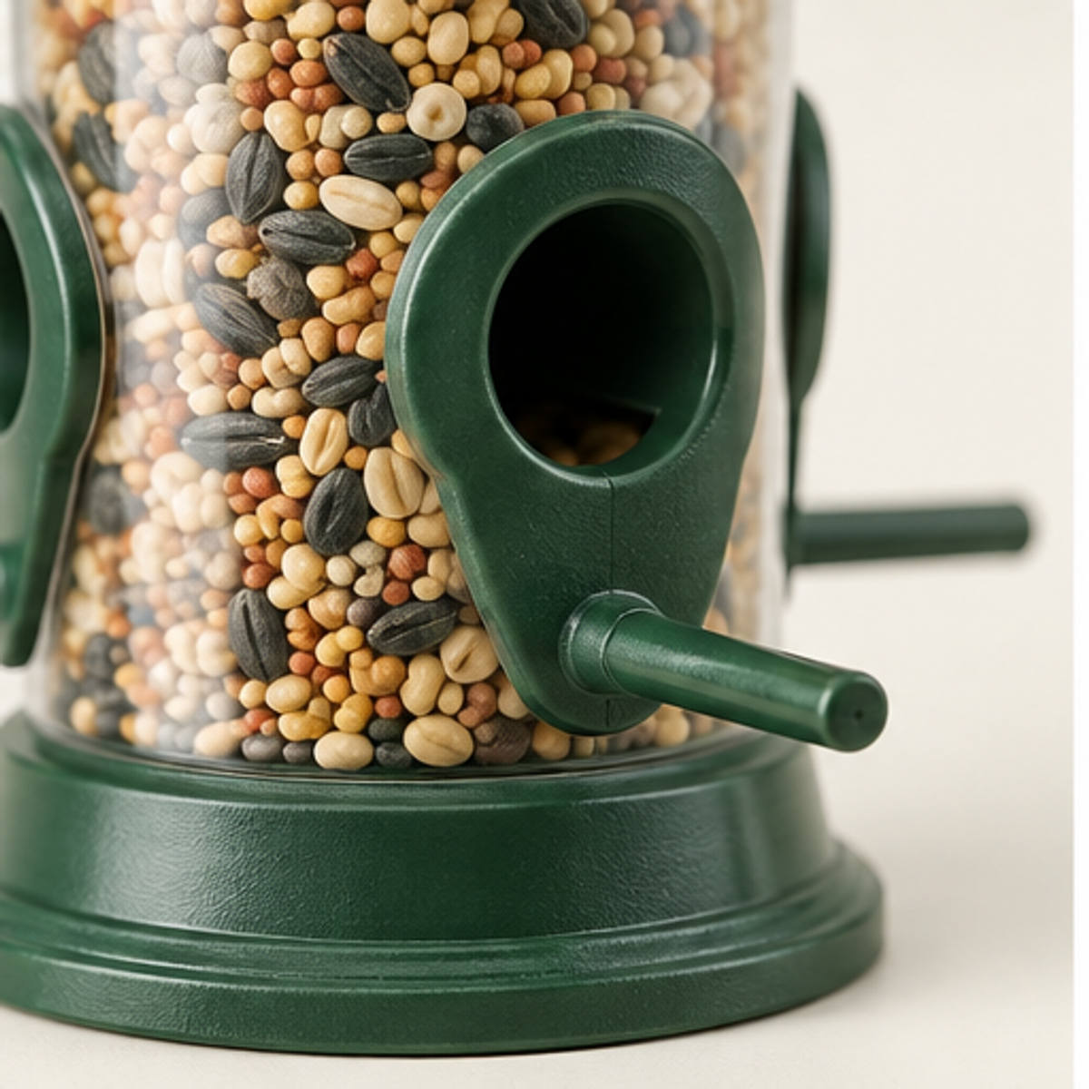 Hanging Tube Bird Feeder — detail